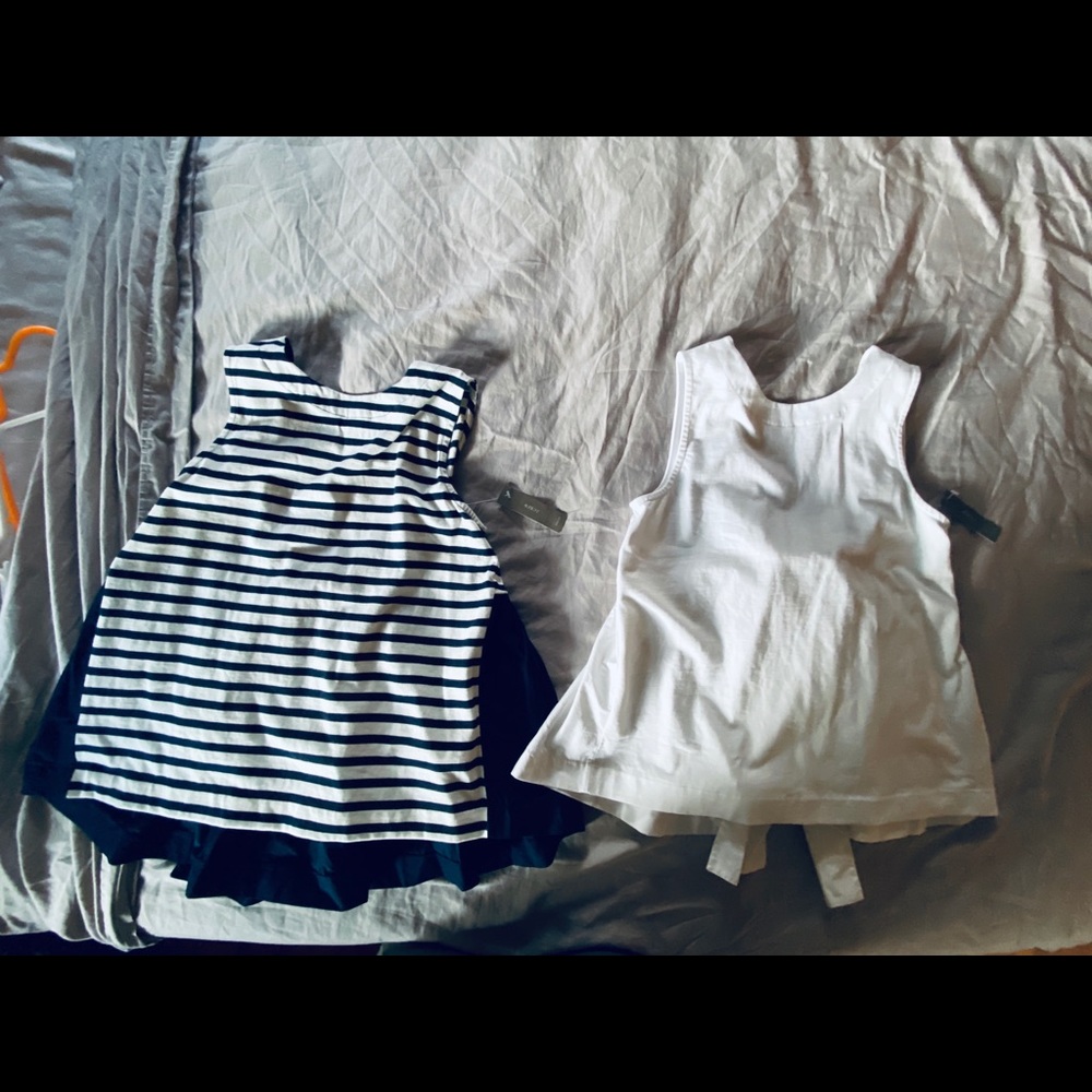 Lot of 2 j crew swing shells. 100% cotton. Size S